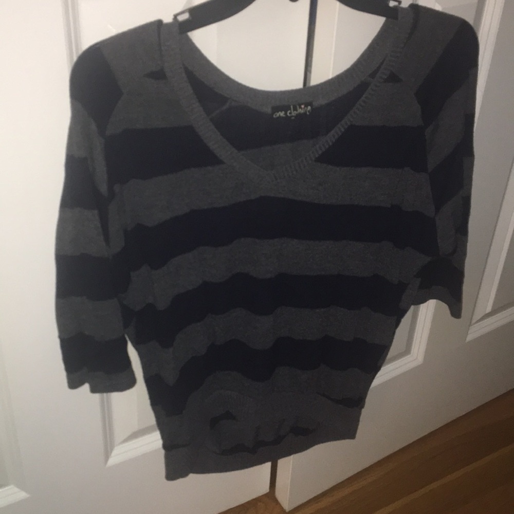 Striped light sweater